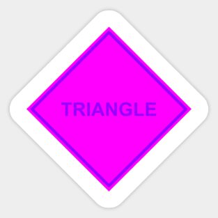 Magenta Purple Triangle Sticker